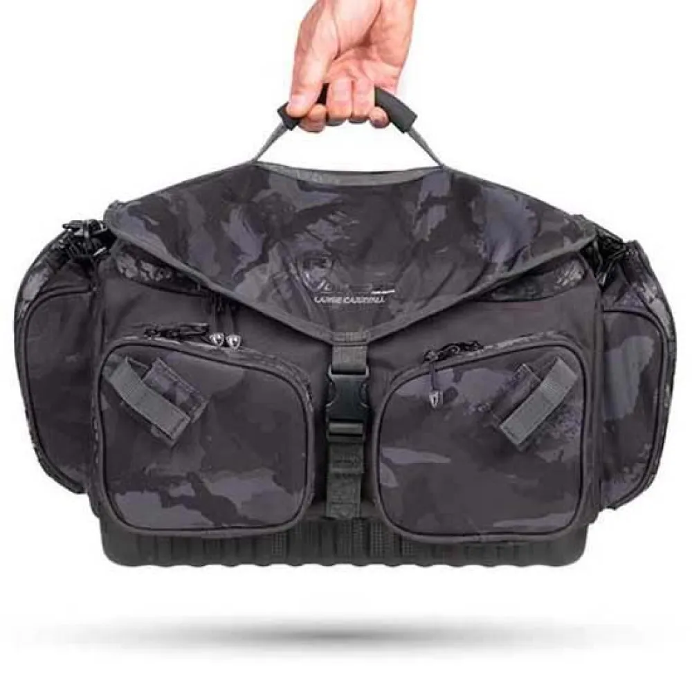 Купить Fox rage nlu148 Сумка для рыболовных снастей Camo Voyager Large Black Camo 40x30x25 7ft.ru в интернет магазине Семь Футов