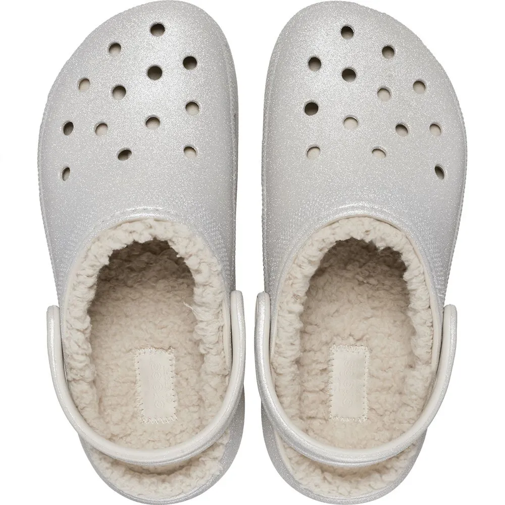 Купить Crocs 210413-040-w9 Деревянные башмаки Classic Platform Glitter Lined Silver 35x25x15 EU 39 7ft.ru в интернет магазине Семь Футов