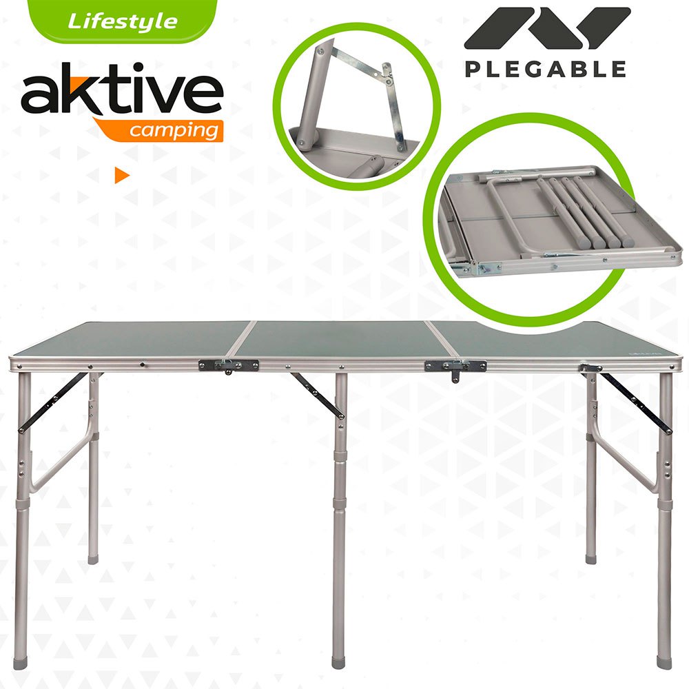 Купить Aktive 52865 Складной Camping Стол Серый  Grey 7ft.ru в интернет магазине Семь Футов