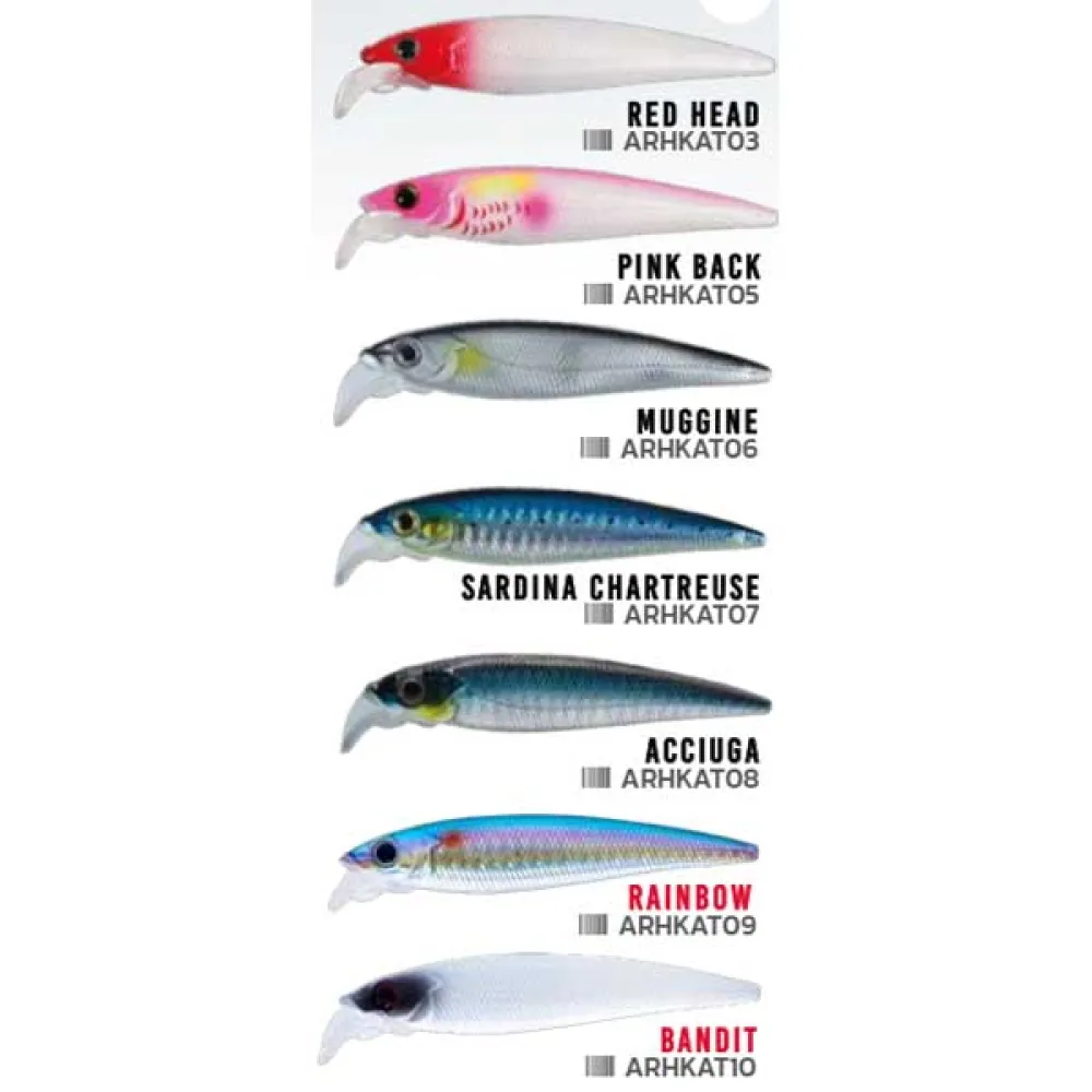 Купить Herakles ARHKAT08 Minnow Lip Slow Sinking 12g 95 mm  Acciuga 7ft.ru в интернет магазине Семь Футов