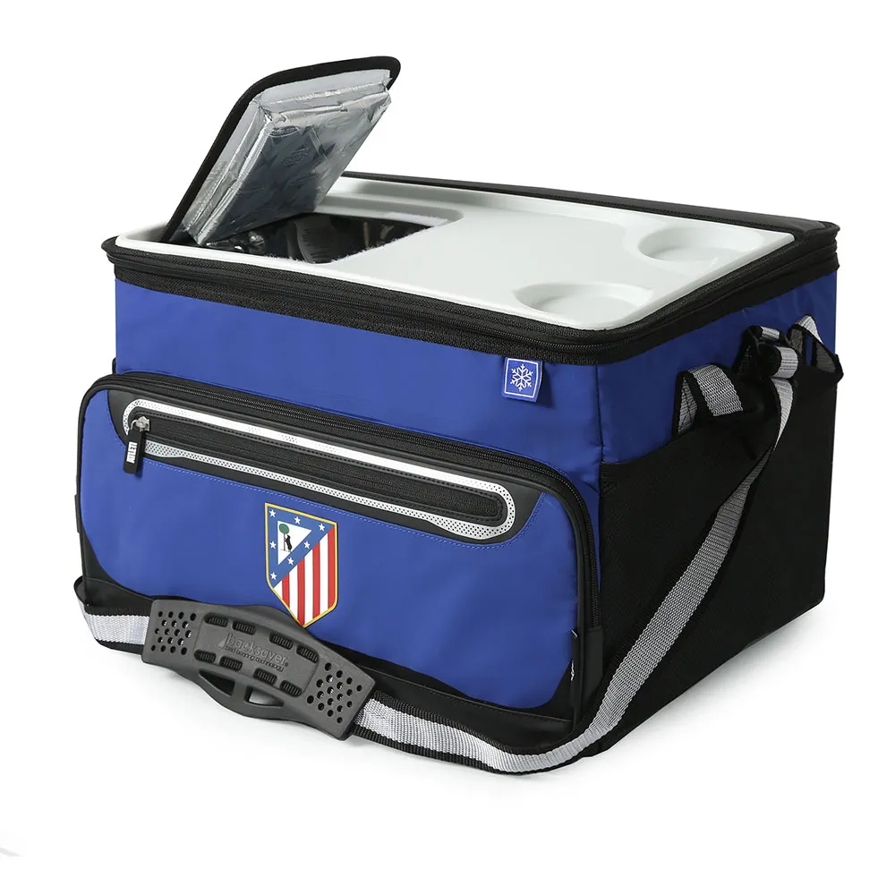 Купить Atletico de madrid azat20240027 Мягкий переносной холодильник на 50 банок Blue 43x13x30 7ft.ru в интернет магазине Семь Футов