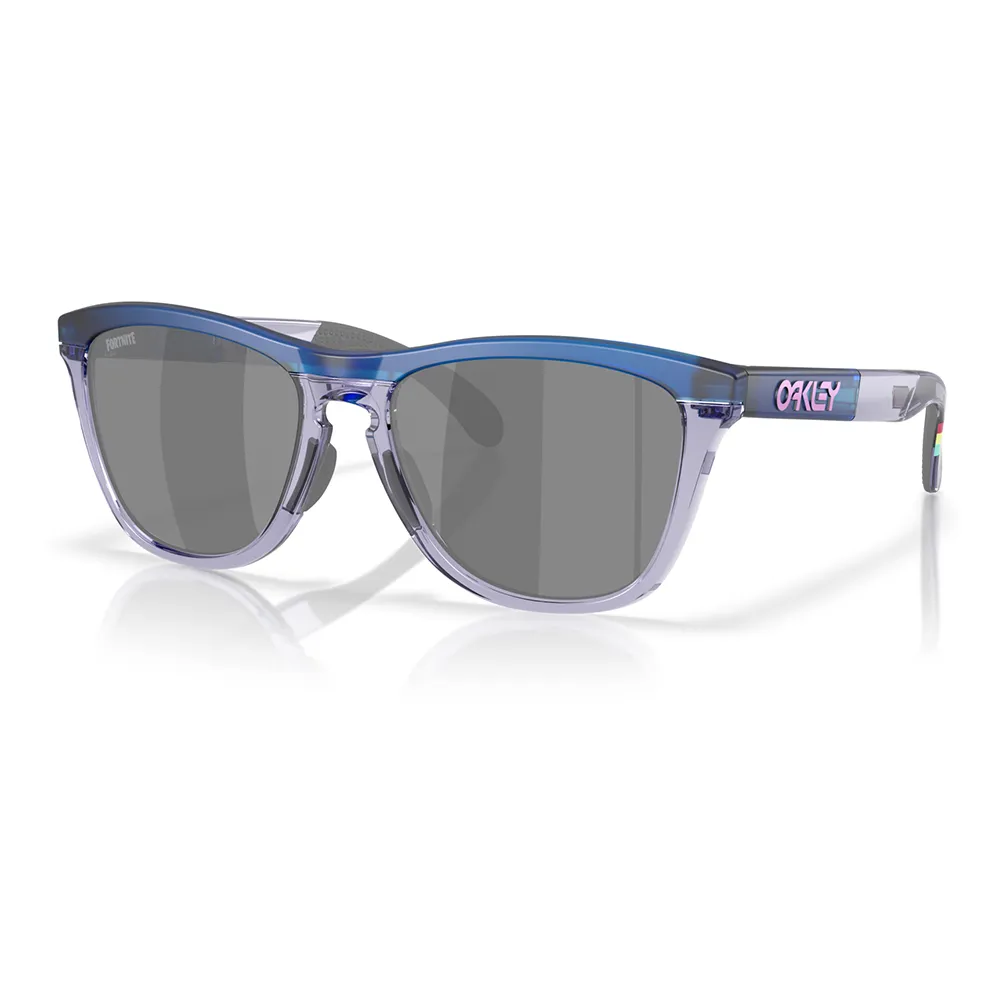 Купить Oakley OO9284-1655-55 Солнцезащитные очки Frogskins range Бесцветный Matte Trans Blue Prizm Black/CAT3 7ft.ru в интернет магазине Семь Футов