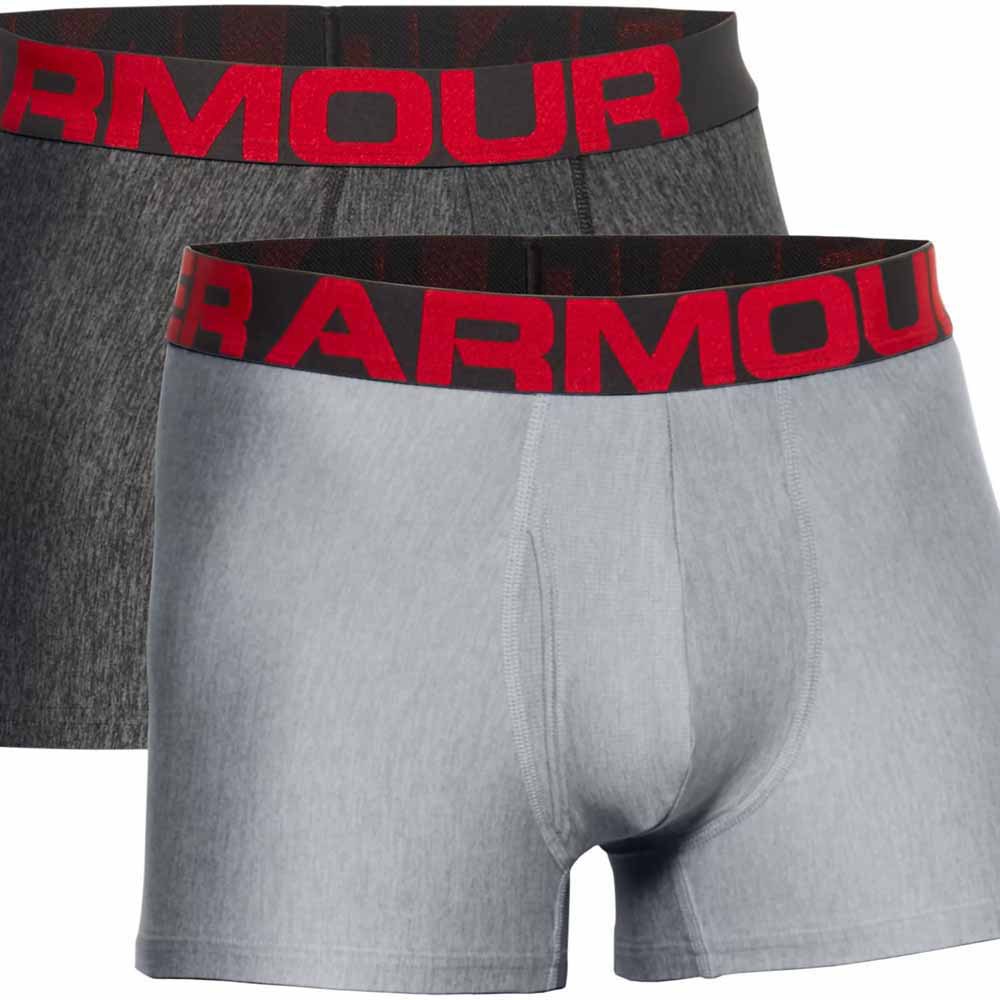 Купить Under armour 1363618-011-SM Боксёр Tech 3´´ Boxerjock 2 Единицы Серый Mod Gray Light Heather / Jet Gray Light Heather S 7ft.ru в интернет магазине Семь Футов