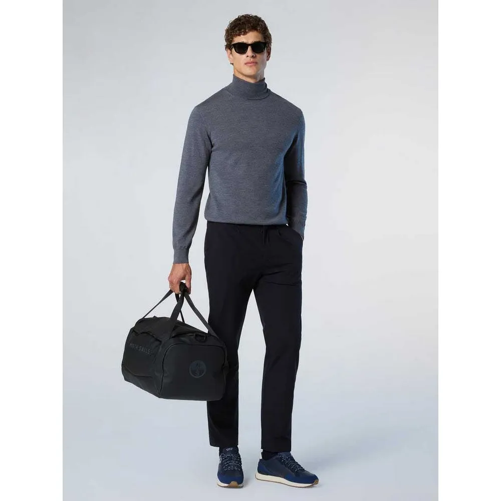 Купить North sails 699157-0928-l Свитер с высоким воротом 12GG Medium Grey Melange 35x25x15 7ft.ru в интернет магазине Семь Футов