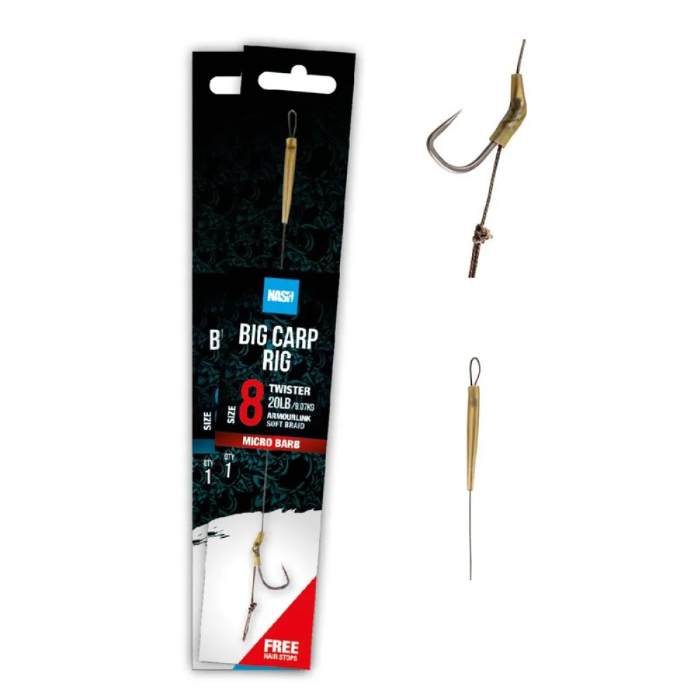 Купить Nash T6426-TP безбородый связанный крючок Big Carp Grey 6 7ft.ru в интернет магазине Семь Футов