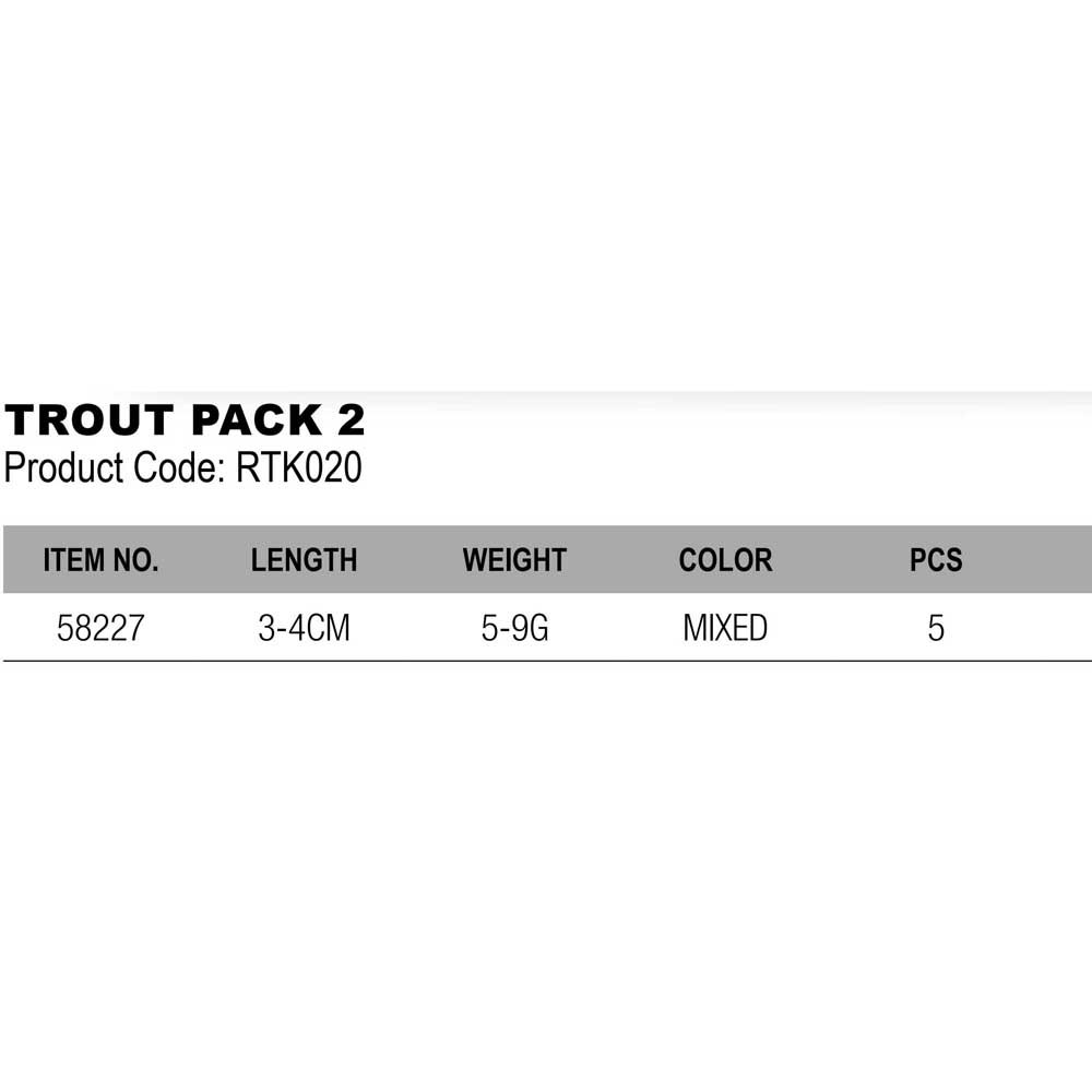 Купить Ron thompson 58227 Trout Pack 2 Ложка 5-9g  Multicolor 7ft.ru в интернет магазине Семь Футов
