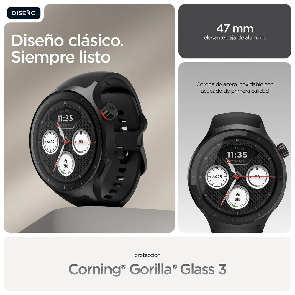 Купить Motorola pg38c08254 Смарт-часы Watch Matte Black / Volcanic Ash 12x10x7 7ft.ru в интернет магазине Семь Футов