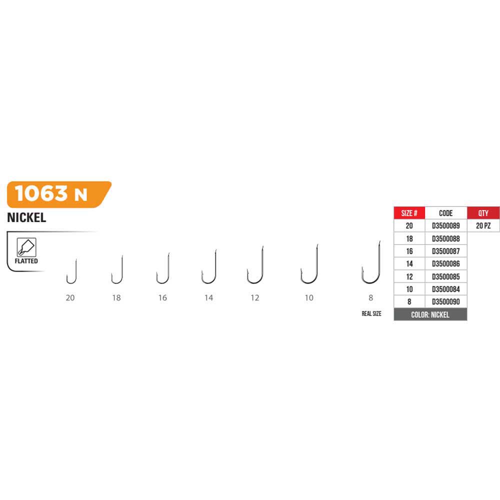 Купить Jatsui D3500085 1063N Колючий Крючок С Лопатками Nickel 12 7ft.ru в интернет магазине Семь Футов