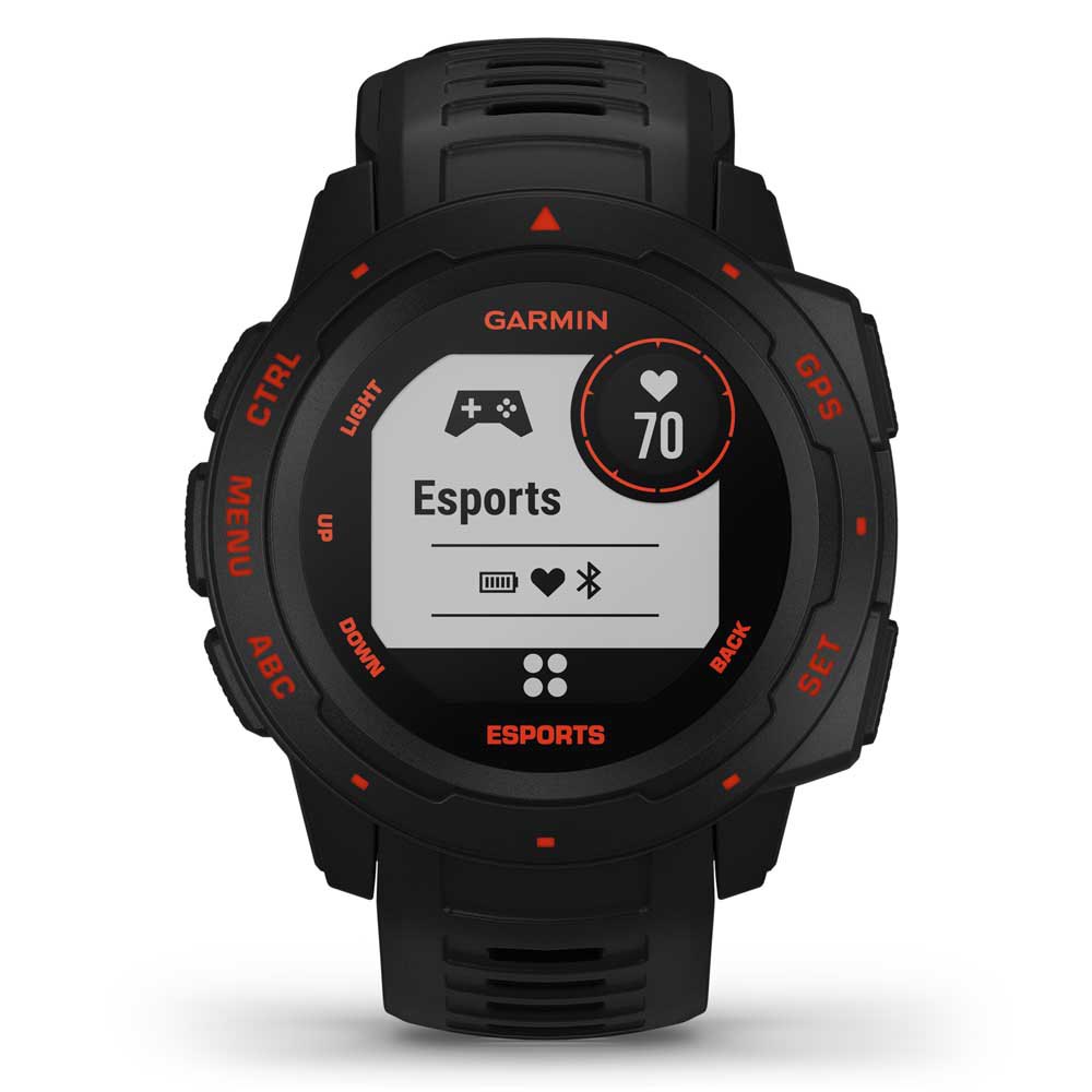 Купить Garmin 010-02064-72 Инстинкт E-Sports Издание наручных часов Черный Black / Lava 7ft.ru в интернет магазине Семь Футов