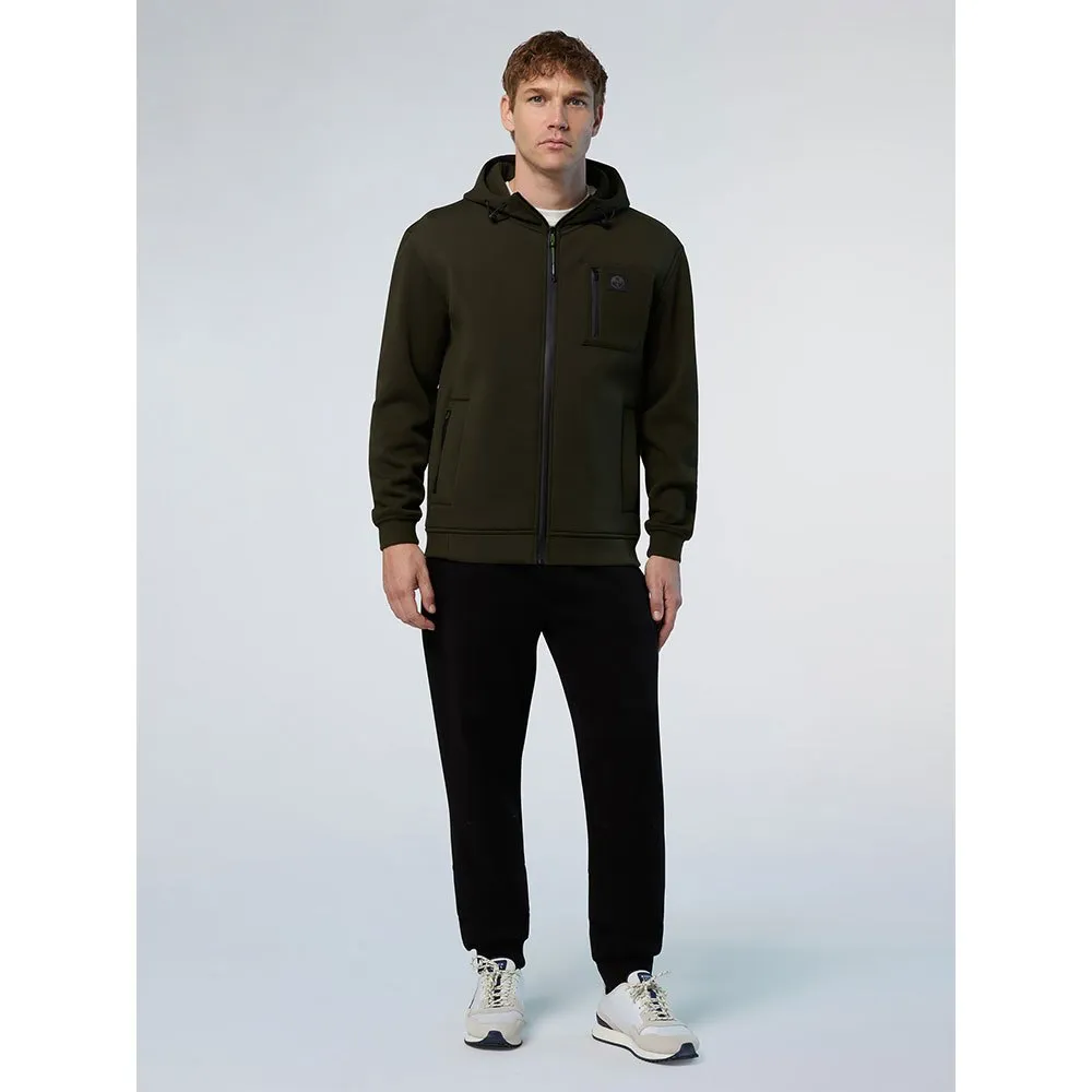 Купить North sails 691274-0440-XS Толстовка на молнии Pocket Коричневый Forest Green XS 7ft.ru в интернет магазине Семь Футов