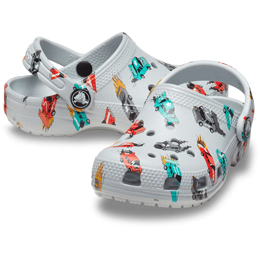 Купить Crocs 210992-1nn-c9 Деревянные башмаки Classic Race Cars Graphic Mirage / Multi 35x25x15 EU 25 7ft.ru в интернет магазине Семь Футов