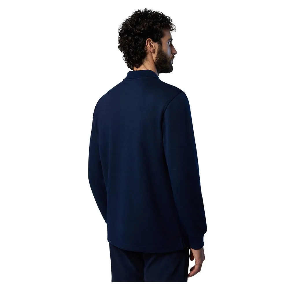 Купить North sails 692334-0802-XS Поло с длинным рукавомным рукавом Logo 692334 Голубой Navy Blue XS 7ft.ru в интернет магазине Семь Футов