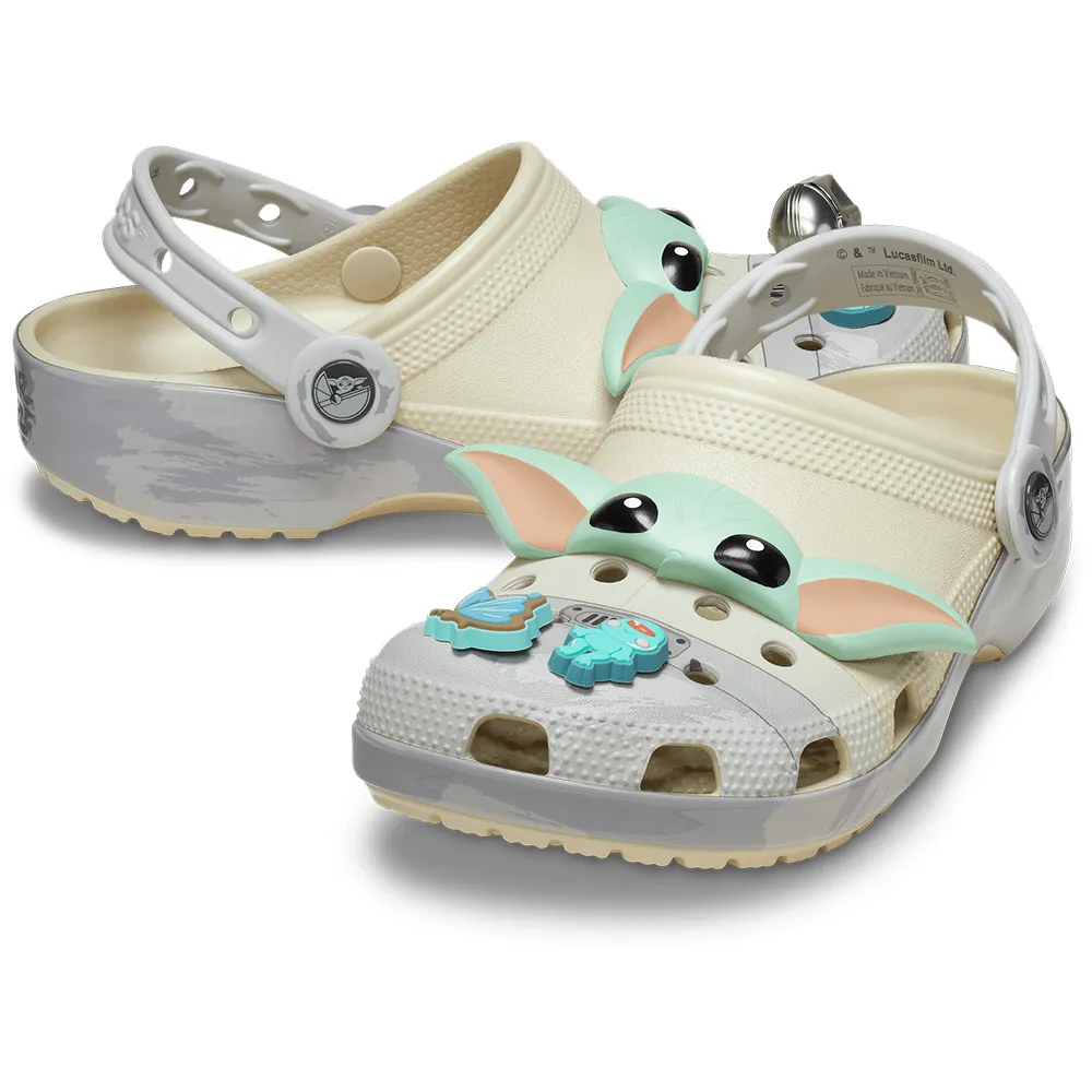 Купить Crocs 209482-2y2-m3w5 Деревянные башмаки Grogu Classic Bone 35x25x15 EU 34 7ft.ru в интернет магазине Семь Футов