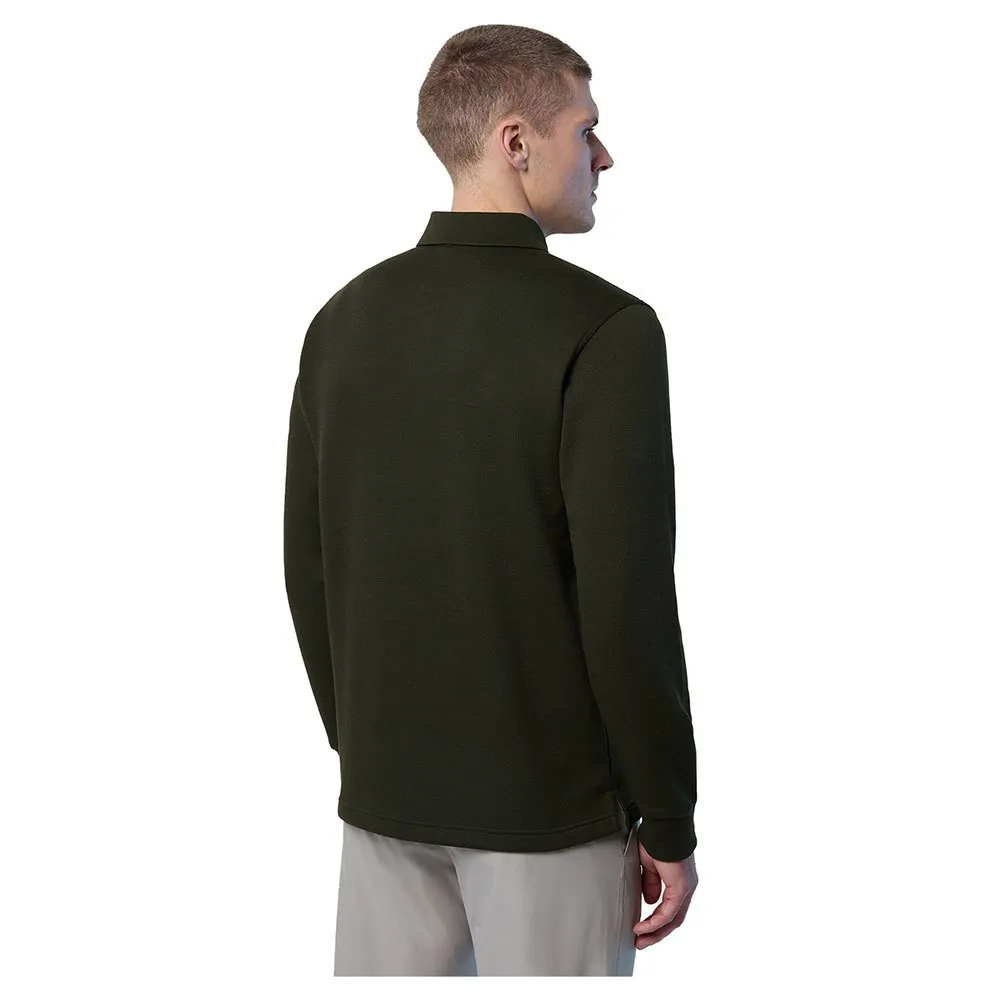 Купить North sails 692334-0440-XL Поло с длинным рукавомным рукавом Logo Зеленый Forest Green XL 7ft.ru в интернет магазине Семь Футов