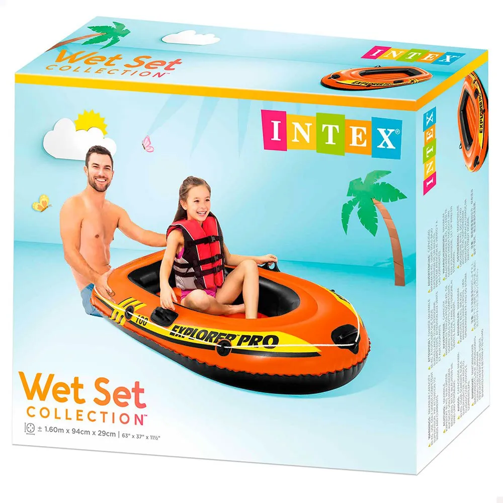 Купить Intex 58355-unit Надувная лодка Explorer Pro 100 Orange 37x31x11 1 Place 7ft.ru в интернет магазине Семь Футов