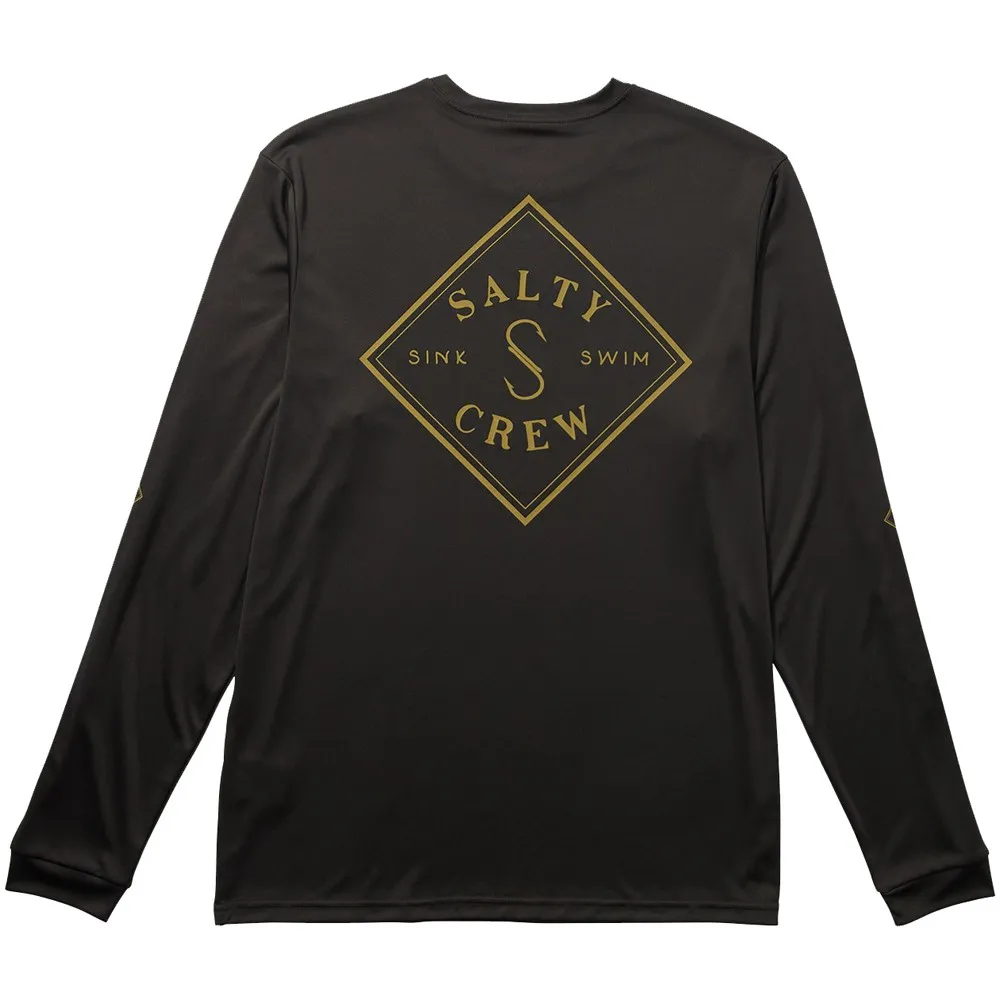 Купить Salty crew 20135531-CHAR-XXL Футболка с длинным рукавом от высыпаний Tippet Черный Charcoal 2XL 7ft.ru в интернет магазине Семь Футов