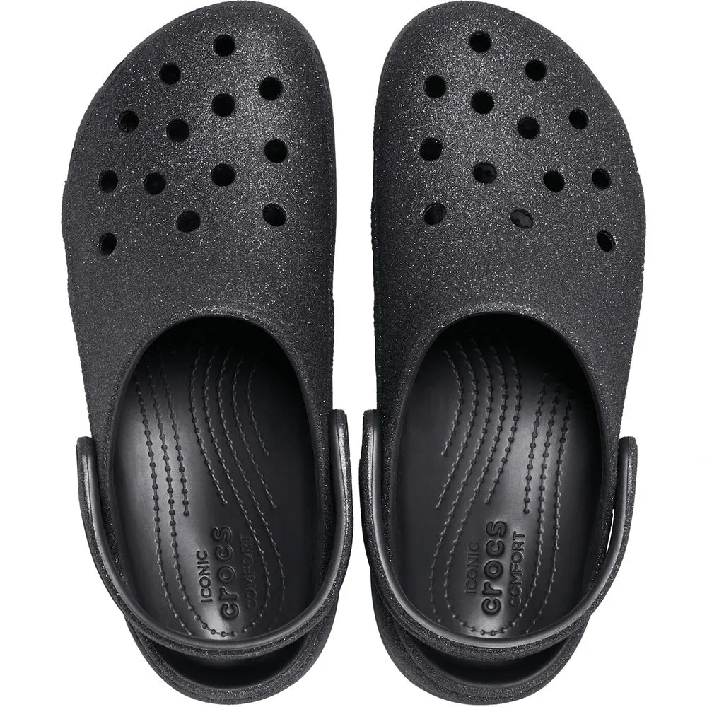 Купить Crocs 207241-001-w11 Деревянные башмаки Classic Platform Glitter Black 35x25x15 EU 42 7ft.ru в интернет магазине Семь Футов
