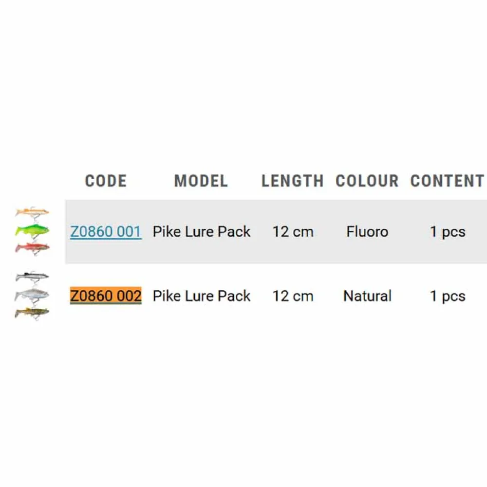 Купить Zebco Z0860002 Мягкий приманка Natural Pike Pack 120 mm Multicolor 7ft.ru в интернет магазине Семь Футов