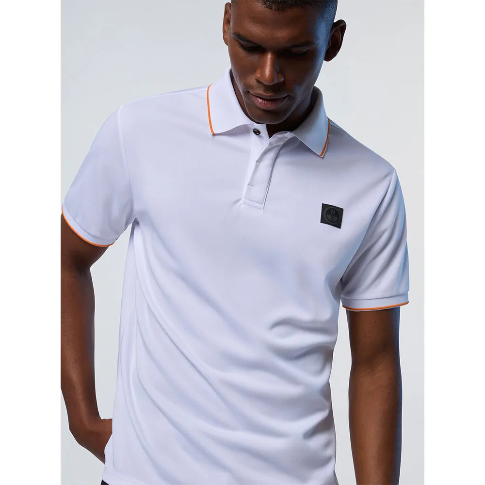Купить North sails 692482-0101-XXL Поло с короткими рукавами Logo 692482 Белая White 2XL 7ft.ru в интернет магазине Семь Футов