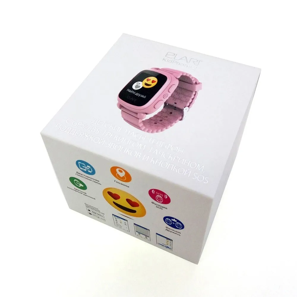 Купить Elari elakphone2r Смарт-часы KidPhone 2 GPS Pink 12x12x10 7ft.ru в интернет магазине Семь Футов