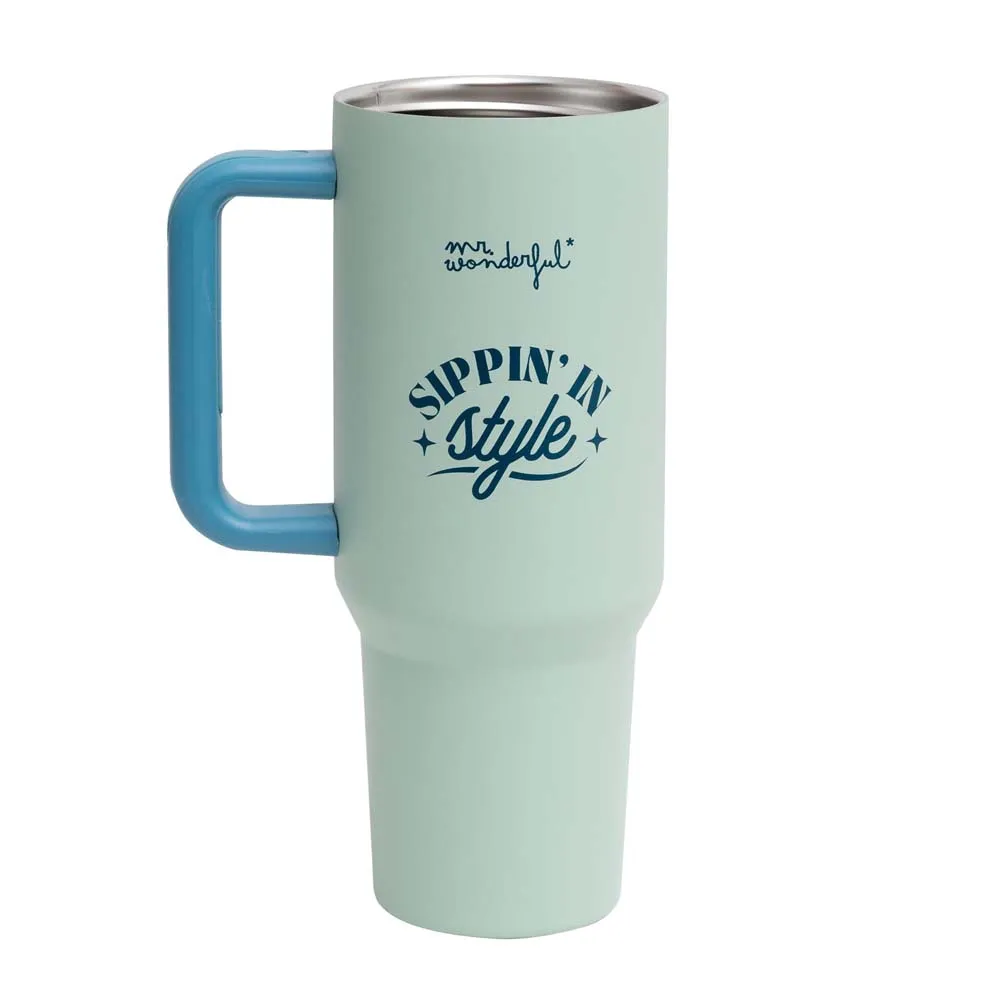 Купить Mr wonderful 8445641052612 термос Sippin´ in Style Green 27x12x10 7ft.ru в интернет магазине Семь Футов