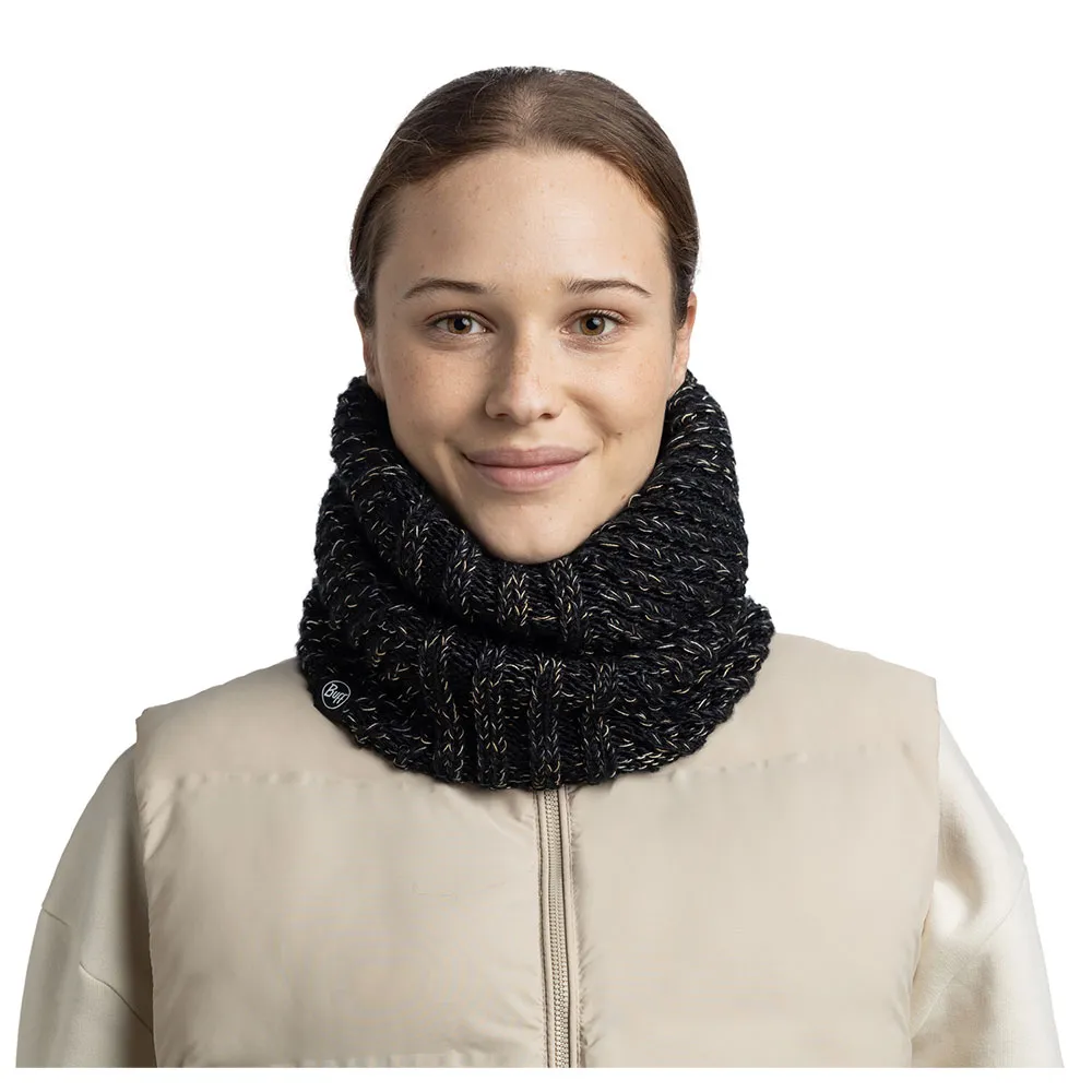 Купить Buff ® 136685.999.10.00 Шарф-хомут Knitted & Fleece Akna Black 15x10x5 7ft.ru в интернет магазине Семь Футов