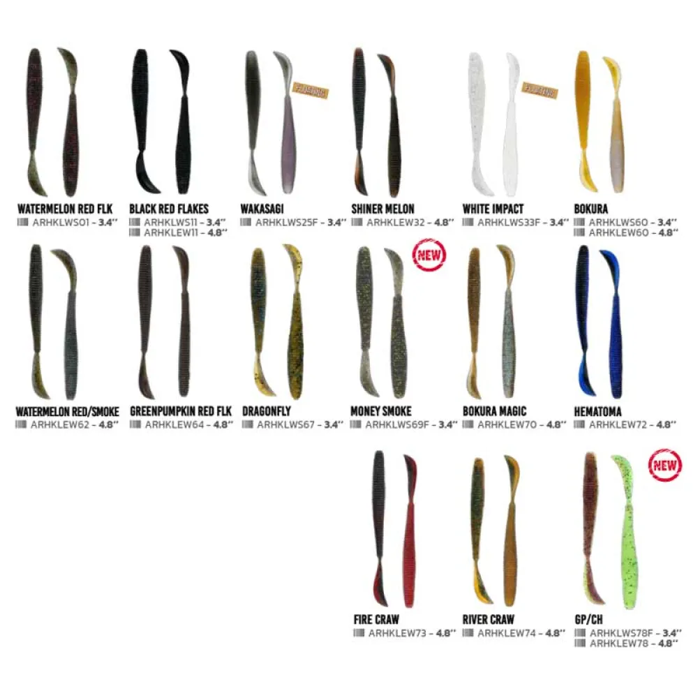 Купить Herakles ARHKLEW80 Мягкий приманка Leftail Worm 122 mm California Craw 7ft.ru в интернет магазине Семь Футов