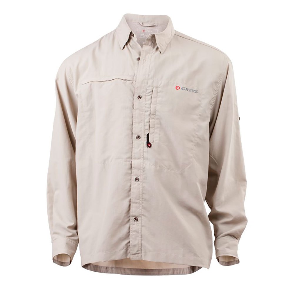 Купить Greys 1325672/G Рубашка с длинным рукавом Strata Fishing Бежевый Light Brown 3XL 7ft.ru в интернет магазине Семь Футов