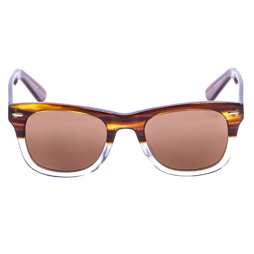 Купить Ocean sunglasses 59000.6 поляризованные солнцезащитные очки Lowers Frame Light Brown-White/Brown Frame Light Brown-White / Brown/CAT3 7ft.ru в интернет магазине Семь Футов
