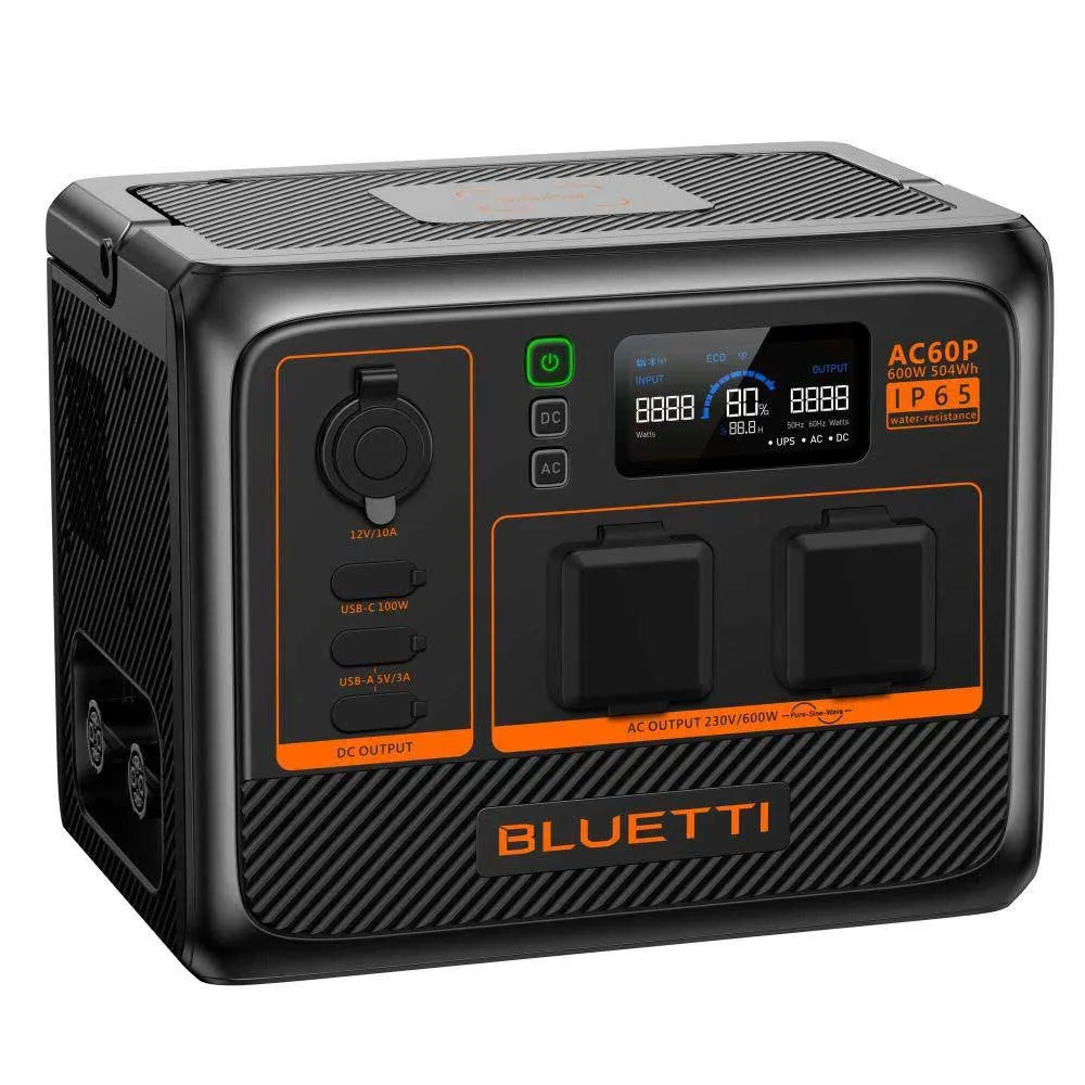 Купить Bluetti bl001 Генератор 504Wh IP65 600W Black 30x22x25 7ft.ru в интернет магазине Семь Футов