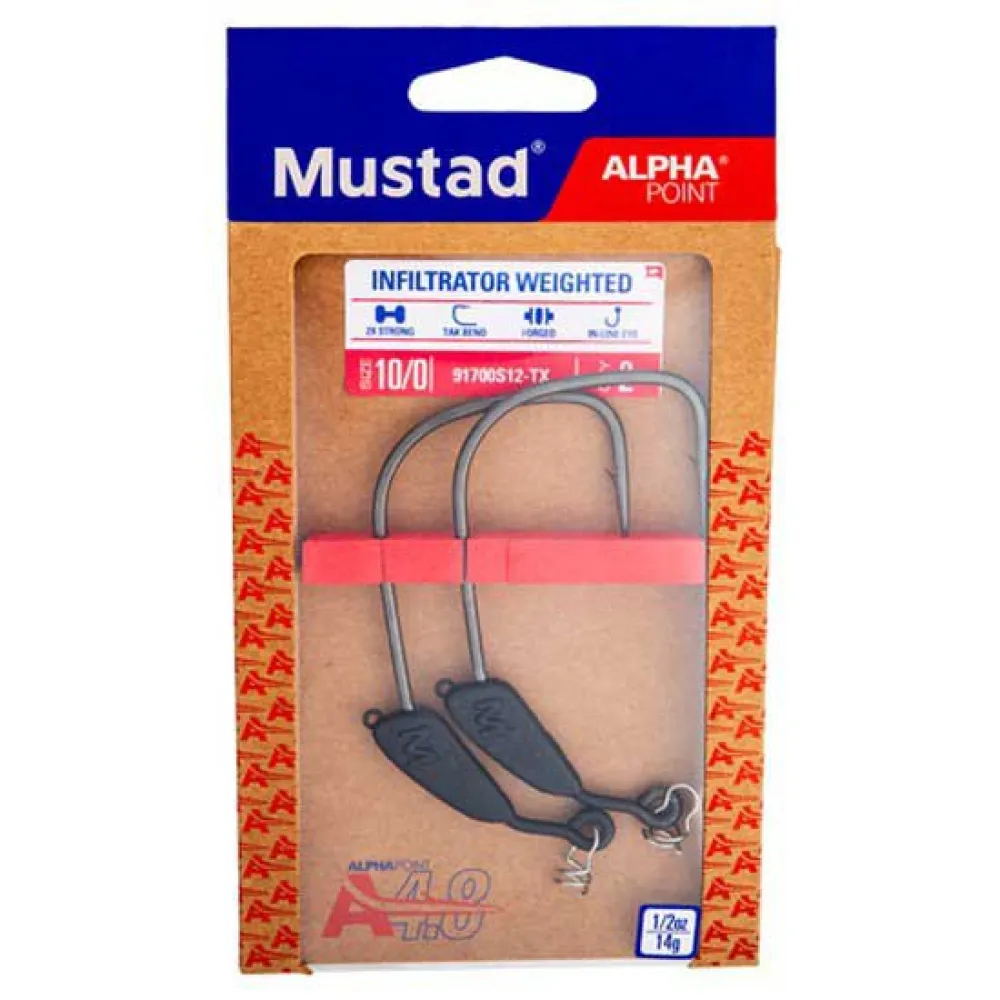 Купить Mustad 91700S16-TX-1/0-3A Крюк Техаса Infiltrator Weighted  TitanX 1/0 7ft.ru в интернет магазине Семь Футов