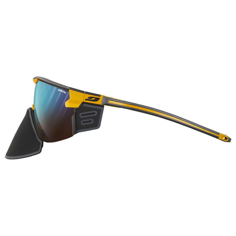 Купить Julbo J5473615 Ultimate Cover Солнцезащитные очки фотохромные поляризованные Yellow / Black Reactiv Performance/CAT2-4 7ft.ru в интернет магазине Семь Футов