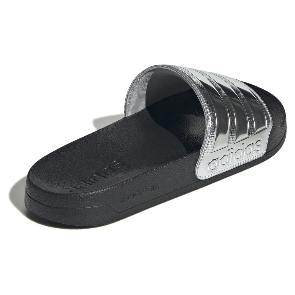 Купить adidas jq9282/4 Шлёпанцы Adilette Shower Core Black / Silver Met / Silver Met 32x20x10 EU 36 7ft.ru в интернет магазине Семь Футов