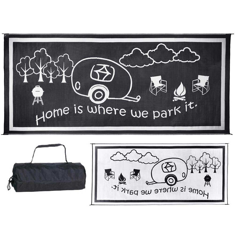 Купить Stylish camping 672-RH8111 ковер Reversible Home  Black / White 2.43 x 3.35 m 7ft.ru в интернет магазине Семь Футов