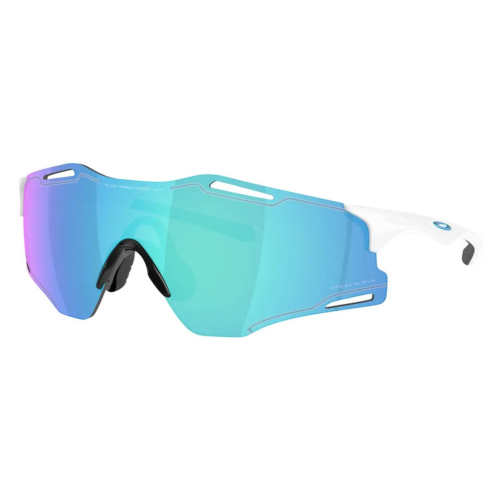 Купить Oakley OO9512-0239 Солнцезащитные очки Cybr zero Бесцветный Polished White Prizm Sapphire/CAT3 7ft.ru в интернет магазине Семь Футов