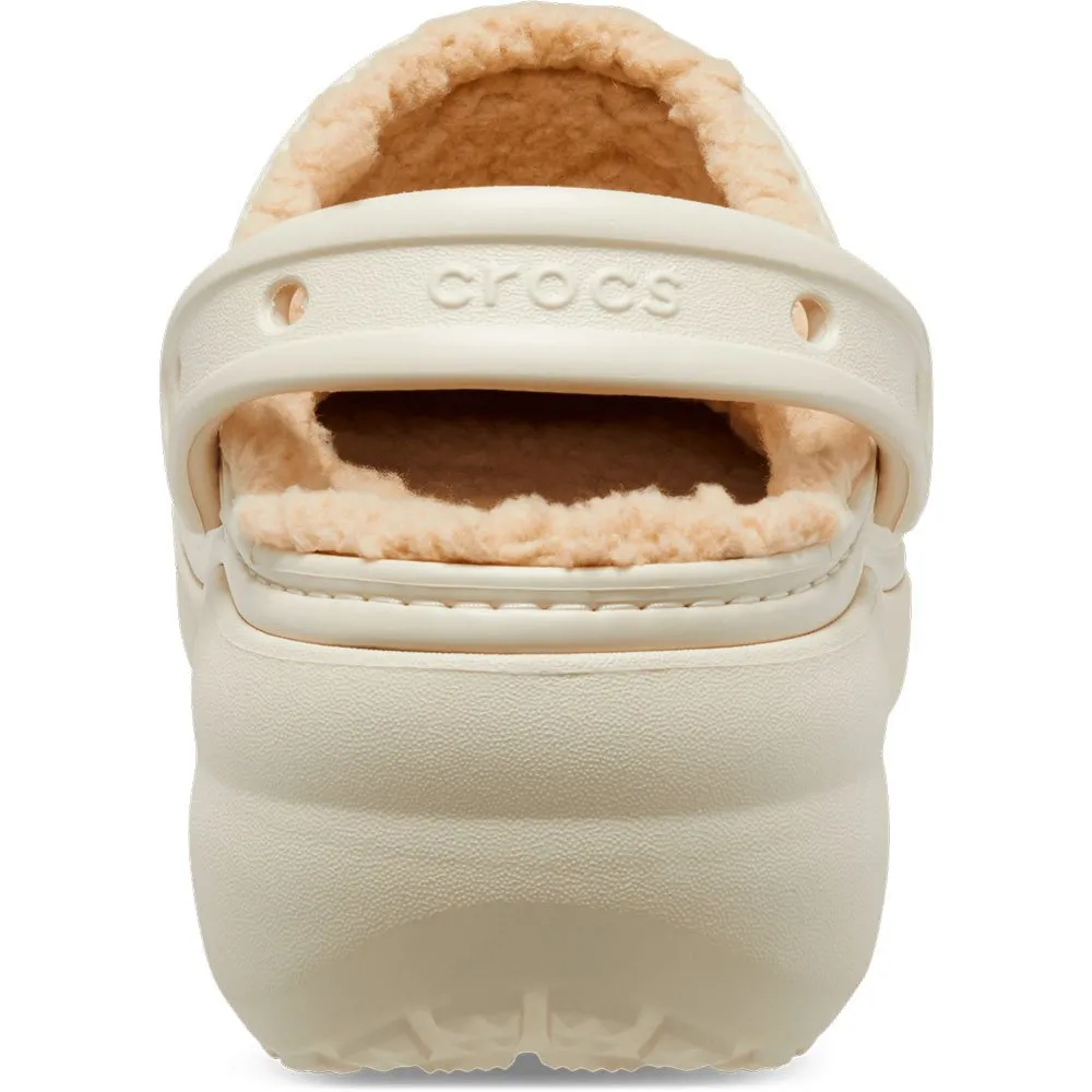 Купить Crocs 207938-2y2-w5 Деревянные башмаки Classic Platform Lined Bone 35x25x15 EU 34 7ft.ru в интернет магазине Семь Футов