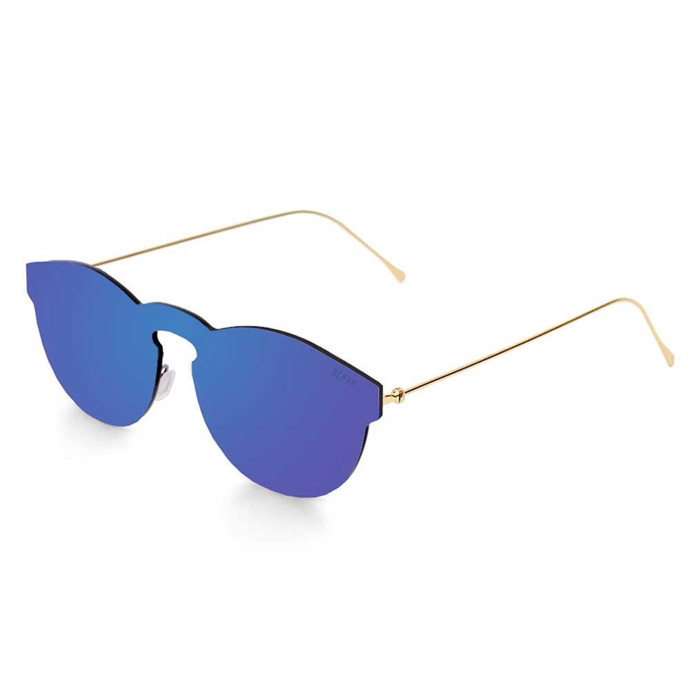 Купить Ocean sunglasses 20.2 Солнцезащитные очки Berlin Space Flat Dark Revo Blue Metal Gold Temple/CAT3 7ft.ru в интернет магазине Семь Футов