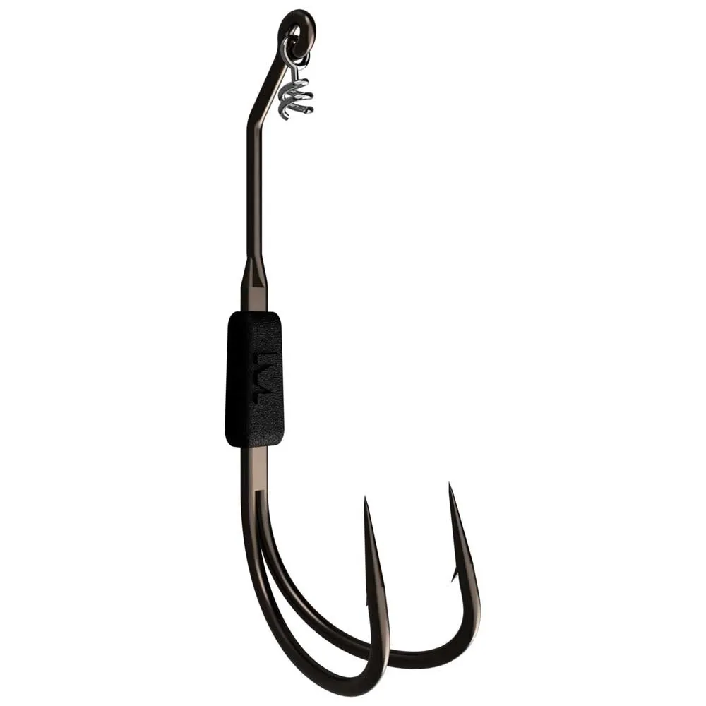 Купить Mustad 78124APW-BN-4/0-2A Двойной Крючок Frog 2X Strong PW  Black Nickel 4/0 7ft.ru в интернет магазине Семь Футов