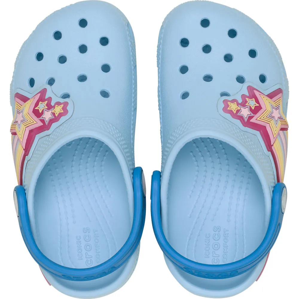 Купить Crocs 211625-4wk-c6 Деревянные башмаки Classic Star Lights Blue Frost 35x25x15 EU 22 7ft.ru в интернет магазине Семь Футов