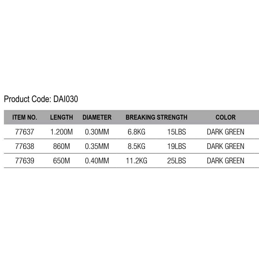 Купить DAM SVS77637 yl Tectan Hyper 1200 m Монофиламент  Dark Green 0.300 mm 7ft.ru в интернет магазине Семь Футов