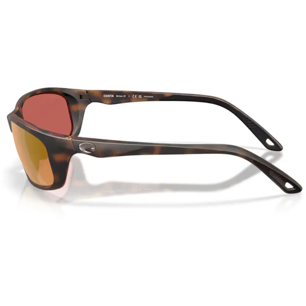 Купить Costa 06s9134-91340959 поляризованные солнцезащитные очки Brine ii Matte Tortoise 20x10x10 Gold Mirror 580P/CAT3 7ft.ru в интернет магазине Семь Футов