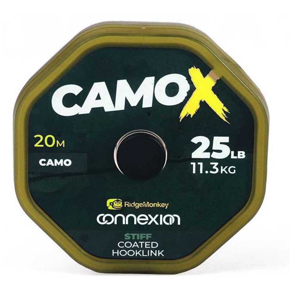 Купить Ridgemonkey RMCX-CXSF25 Connexion CamoX Крючок с мягким покрытием 20 m Ловля карпа линия Золотистый Brown 25 Lbs  7ft.ru в интернет магазине Семь Футов