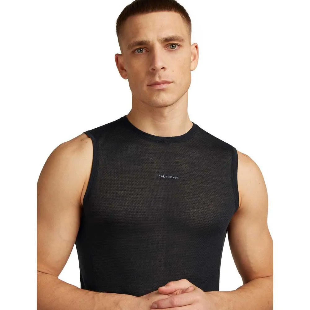 Купить Icebreaker 0a571e001/xl базовый слой без рукавов Merino Blend 75 Cool-Lite™ Featherlight™ Black 30x25x2 7ft.ru в интернет магазине Семь Футов