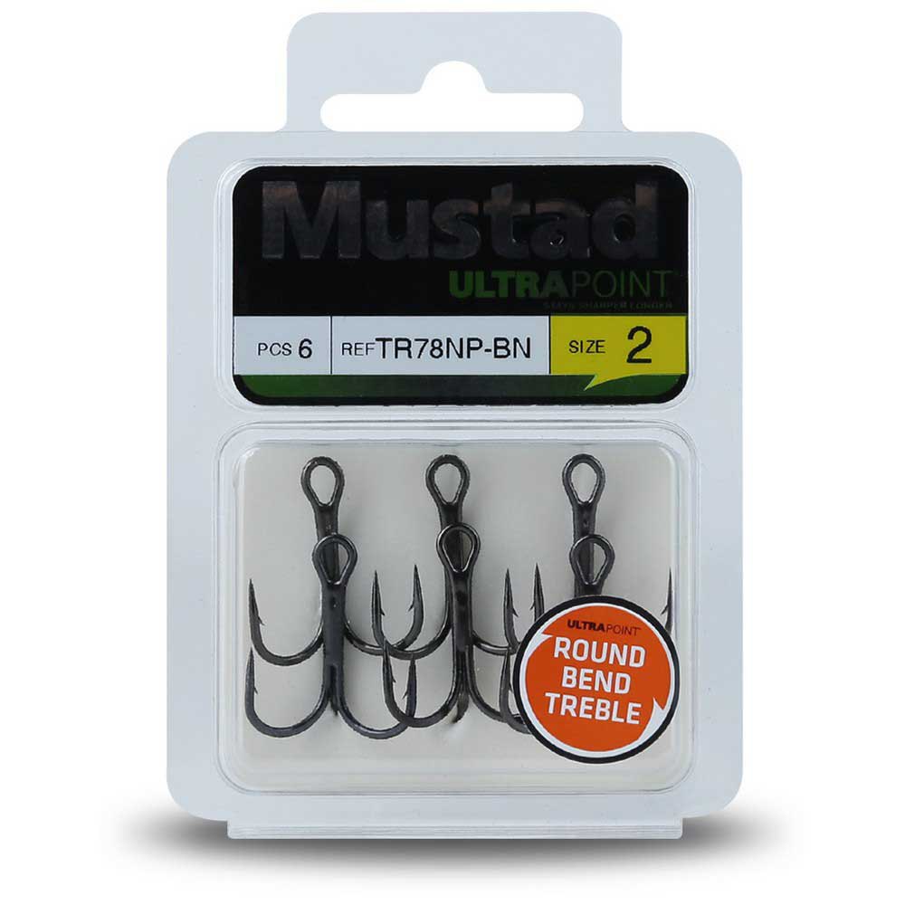 Купить Mustad TR78NP-BN-3/0-336-UNIT Ultrapoint Round Bend Колючий Тройной Крючок 25 единицы измерения Черный Black Nickel 3/0 7ft.ru в интернет магазине Семь Футов