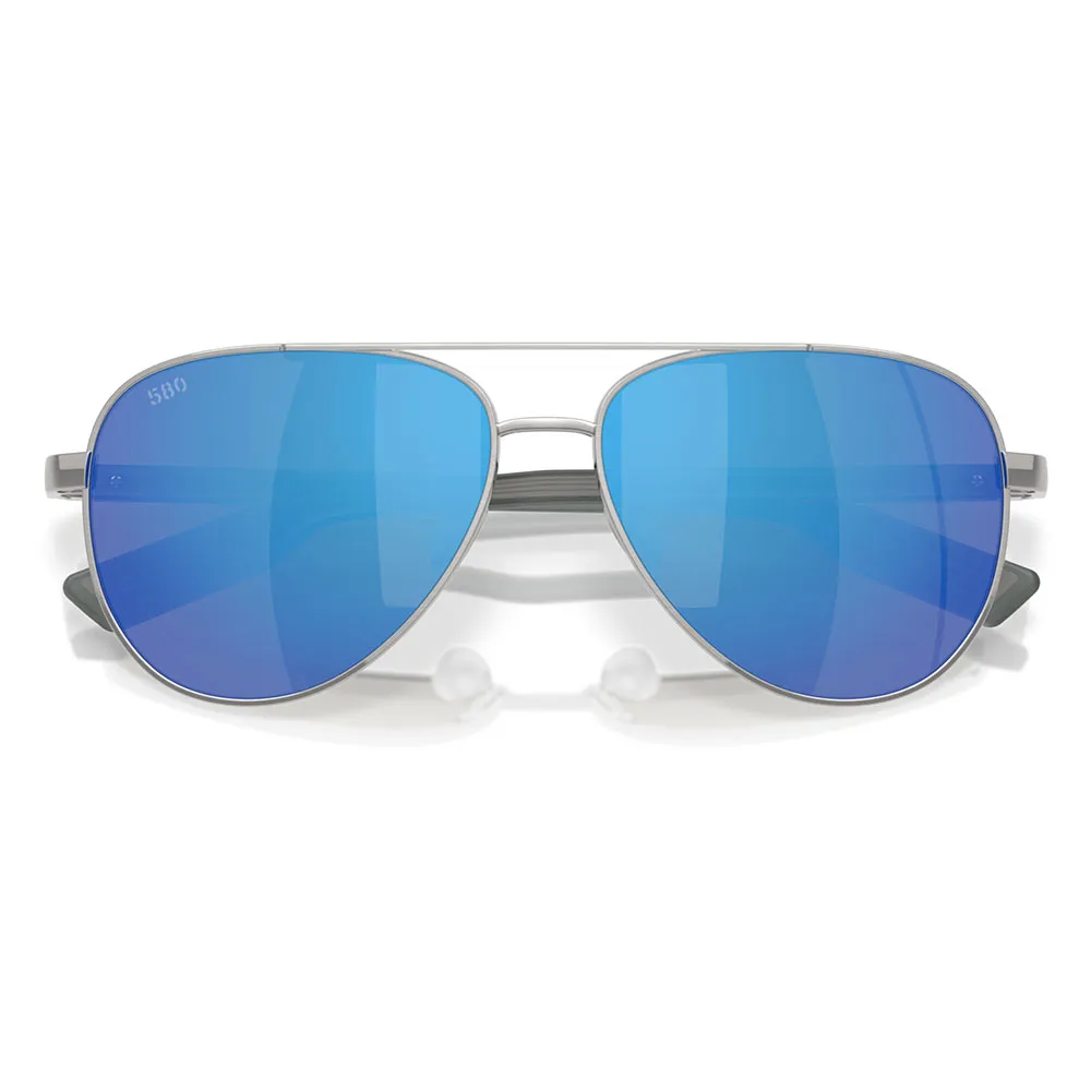 Купить Costa 06S4002-40022957 поляризованные солнцезащитные очки Peli Brushed Silver Blue Mirror 580G/CAT3 7ft.ru в интернет магазине Семь Футов