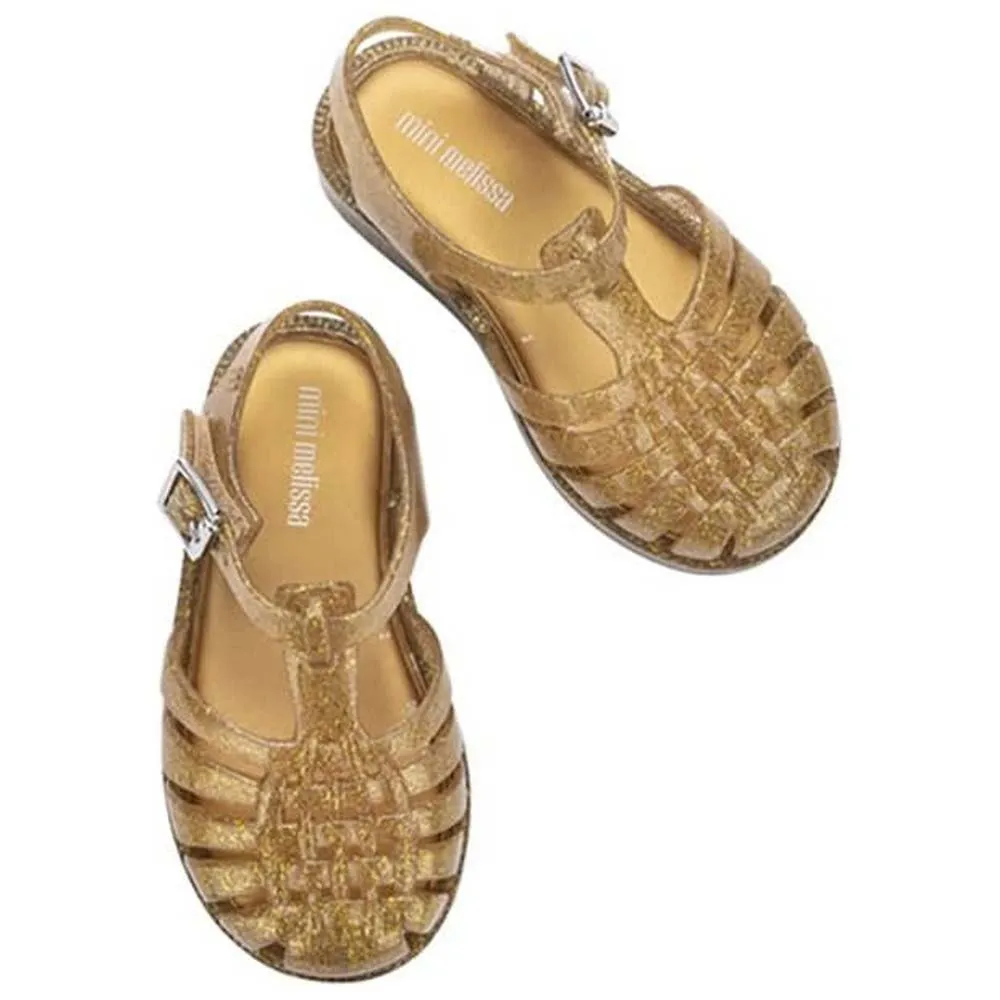 Купить Melissa m 33522-54138-24 Сандалии Mini Possession Tp Glitter / Gold 35x25x15 EU 24 7ft.ru в интернет магазине Семь Футов
