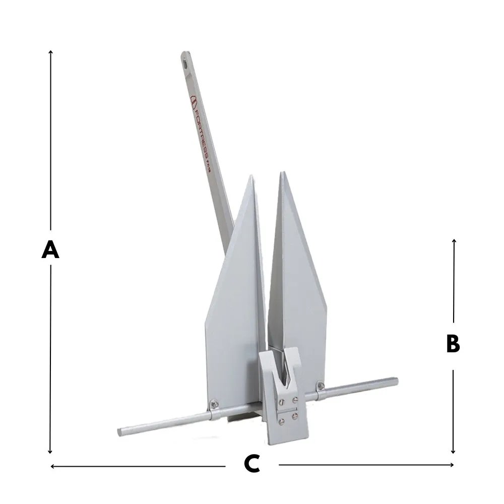 Купить Fortress p006075 Якорь FX55 Grey 120x25x15 14.51 Kg 7ft.ru в интернет магазине Семь Футов