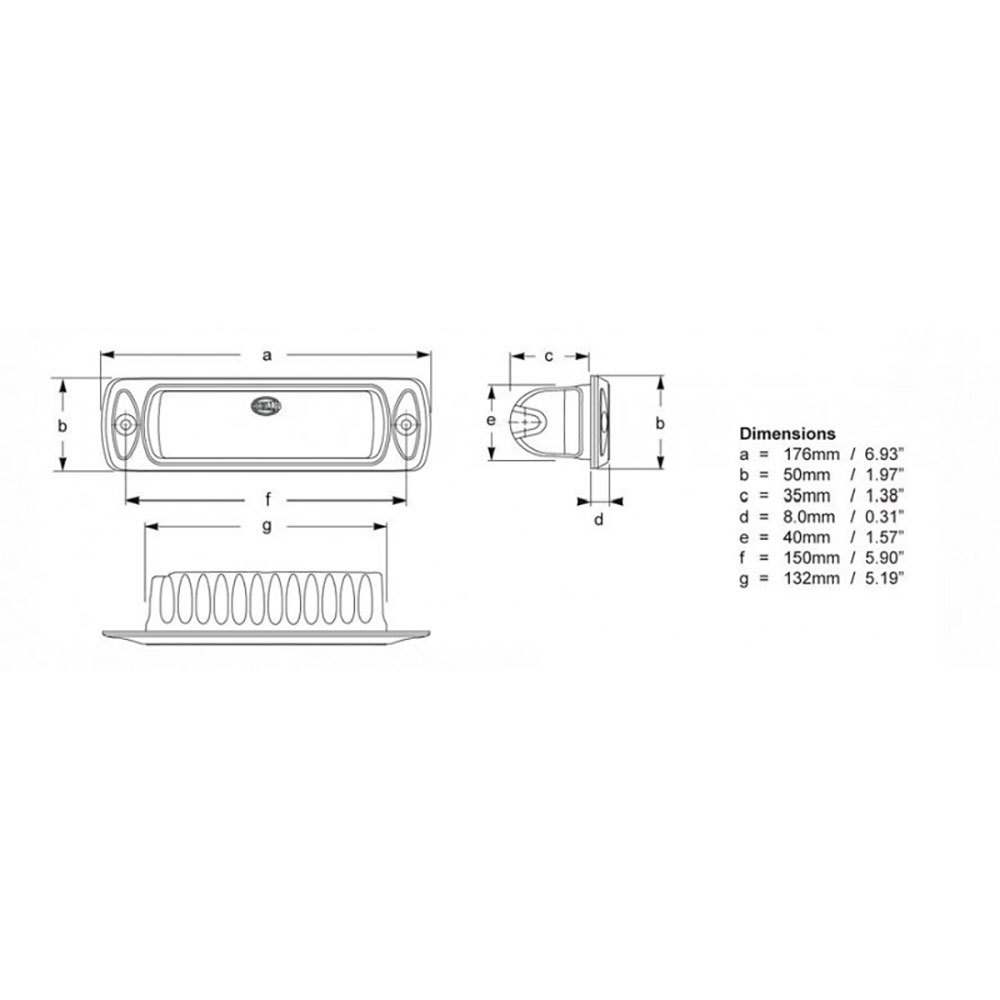 Купить Hella marine 4025212 Sea Hawk R Светодиодный  Black / Clear 550 Lumens 7ft.ru в интернет магазине Семь Футов