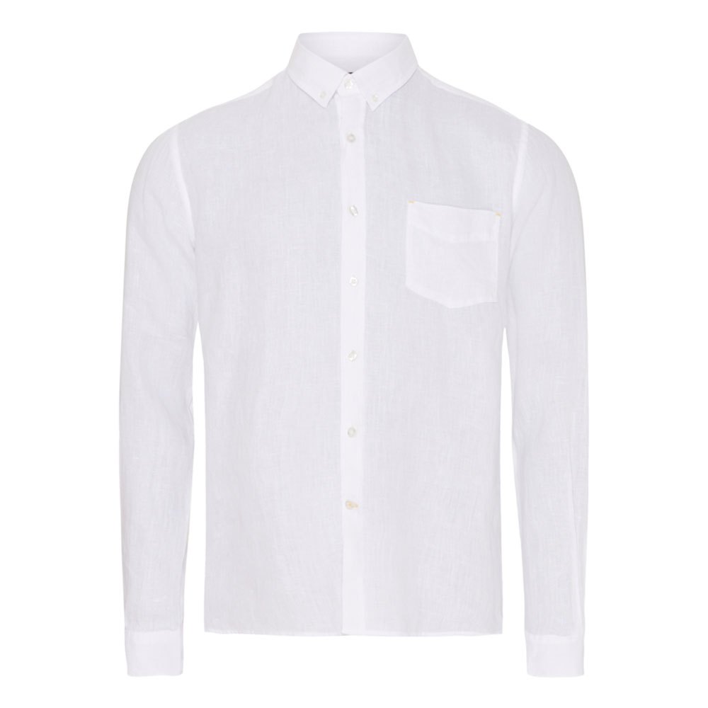 Купить Sea ranch 22-7-276-1000-XXL Рубашка с длинным рукавом Neil Linen Белая White 2XL 7ft.ru в интернет магазине Семь Футов