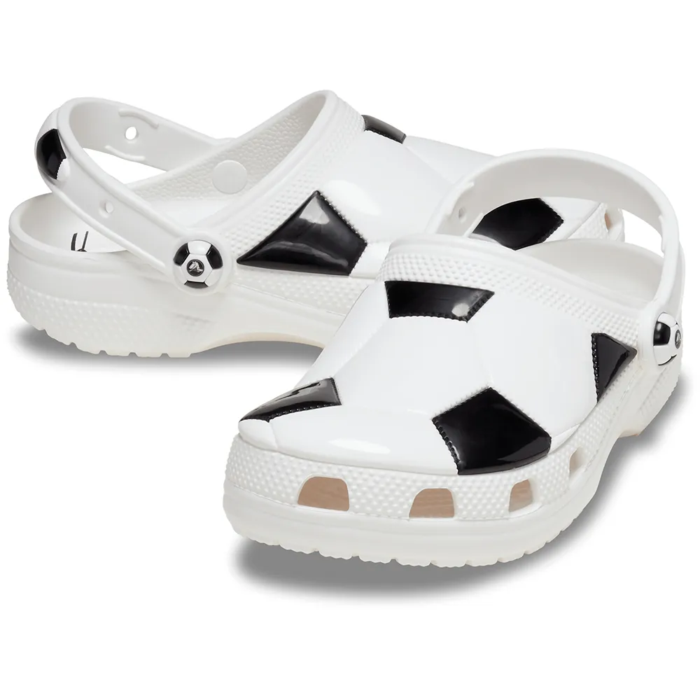 Купить Crocs 210157-103b-j5 Деревянные башмаки Classic Soccer Ball White / Black 35x25x15 EU 37 7ft.ru в интернет магазине Семь Футов